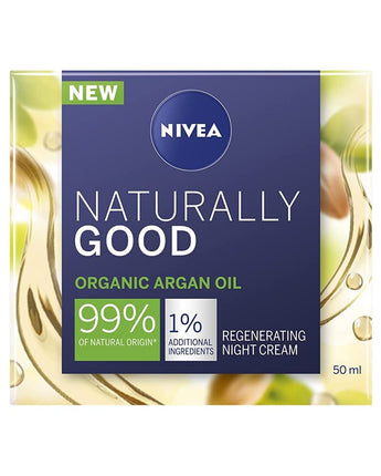 Genuine Authentic German Nivea Natural Balance Regenerating Night Care Face Cream for all skin types 1.7fl oz. (50ml)